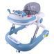 Детские музыкальные ходунки с рулем на игровой панели, Baby Walker BW109 blue