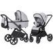 Коляска універсальна 2 в 1, CARRELLO Ultimo CRL-6528 (2in1) Arctic Grey, світло-сіра, Карелло Ультімо