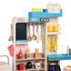 Дитяча ігрова кухня "Spray Kitchen" велика, звук, вода, світло, пара, 80 предметів, 93см, синя, 889-271
