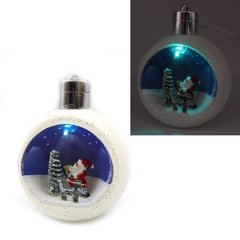 Елочный шар LED 3D картинка "Рождественский" 12х9,5х7см, 746554