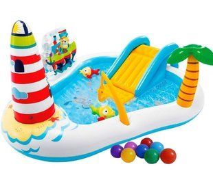 Детский надувной игровой центр "Весёлая рыбалка", 218*188*99см, Intex 57162 NP