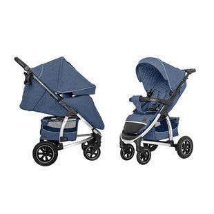 Коляска прогулянкова, візочок, Carrello Vista CRL-5511 Denim Blue, синя, Карелло Віста, до22кг, надувні колеса