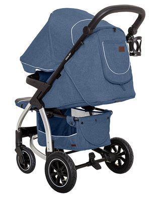 Коляска прогулянкова, візочок, Carrello Vista CRL-5511 Denim Blue, синя, Карелло Віста, до22кг, надувні колеса