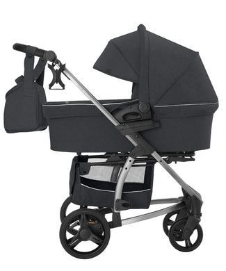 Коляска універсальна 2 в 1, візочок CARRELLO Vista CRL-6501/1 2in1 Serious Grey, темно-сіра, Карелло Віста