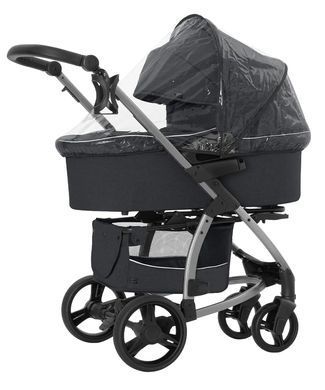 Коляска універсальна 2 в 1, візочок CARRELLO Vista CRL-6501/1 2in1 Serious Grey, темно-сіра, Карелло Віста