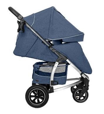 Коляска прогулянкова, візочок, Carrello Vista CRL-5511 Denim Blue, синя, Карелло Віста, до22кг, надувні колеса