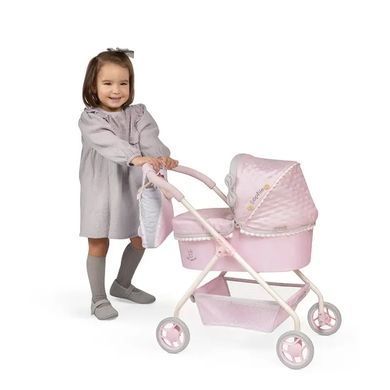 Коляска класична для ляльок DeCuevas Sophie, з сумкою, 50*35*60 см, 86075