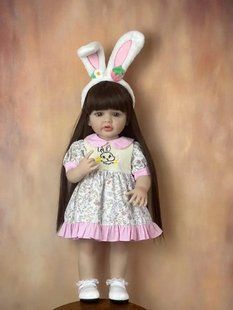 Кукла виниловая 55см, ручная работа, изысканная кукла для девочки, Reborn Baby Doll 35