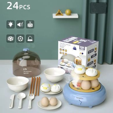 Детская игровая кухня, звук, вода, свет, пар, 74 предмета (посуда, овощи, яйцеварка) 69*27*93см, 889-231