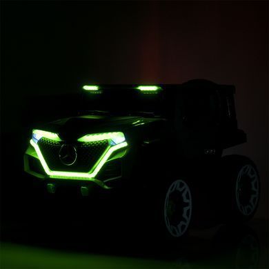 Электромобиль детский джип внедорожник Mercedes с мягким сидением (M 5912EBLR-1)
