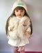 Лялька вінілова 55см, ручна робота, в модній шапочці та шубі, Reborn Baby Doll 77