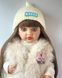 Лялька вінілова 55см, ручна робота, в модній шапочці та шубі, Reborn Baby Doll 77