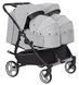 Коляска універсальна 2 в 1 для двійні, CARRELLO Connect CRL-5502/1 Rock Gray, світло-сіра, Карелло Коннект