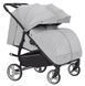 Коляска універсальна 2 в 1 для двійні, CARRELLO Connect CRL-5502/1 Rock Gray, світло-сіра, Карелло Коннект