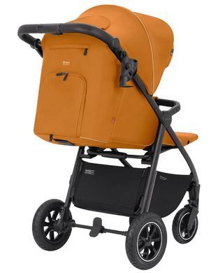 Коляска прогулянкова Carrello Bravo NF 2024 CRL-5512 Amber Orange, помаранчева, візочок Карелло Браво, надувні колеса