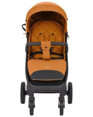 Коляска прогулянкова Carrello Bravo NF 2024 CRL-5512 Amber Orange, помаранчева, візочок Карелло Браво, надувні колеса