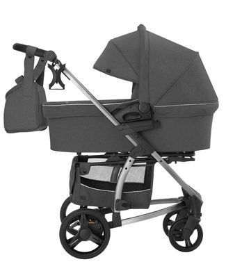Коляска универсальная 2 в 1, CARRELLO Vista CRL-6501/1 2in1 Steel Grey, серая, Карелло Виста