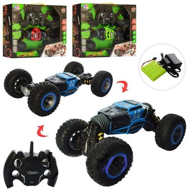 Трюковая машина перевертыш Rock Crawler на р/у, резиновые колёса, 40см, UD2170A, 2 цвета