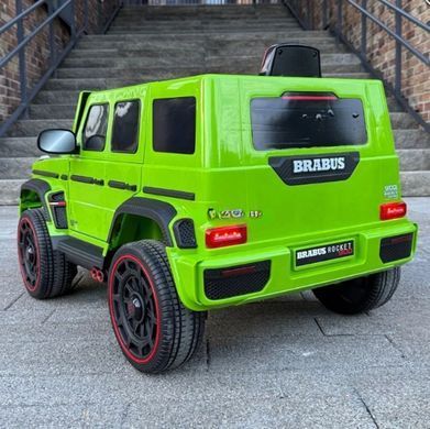 Електромобіль дитячий одномісний машина джип Mercedes Brabus з м'яким сидінням (M 6257EBLR-5)