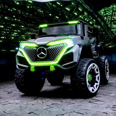 Электромобиль детский джип внедорожник Mercedes с мягким сидением (M 5912EBLR-11)