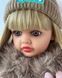 Кукла виниловая 55см, ручная работа, блондинка в шубе, Reborn Baby Doll 78