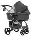 Коляска универсальная 2 в 1, CARRELLO Vista CRL-6501/1 2in1 Steel Grey, серая, Карелло Виста