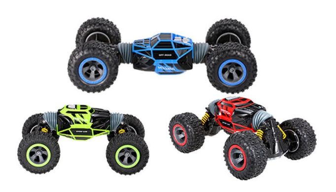 Трюковая машина перевертыш Rock Crawler на р/у, резиновые колёса, 40см, UD2170A, 2 цвета