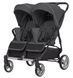 Коляска універсальна 2 в 1 для двійні, CARRELLO Connect CRL-5502/1 Serious Black, чорна, Карелло Коннект