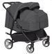 Коляска універсальна 2 в 1 для двійні, CARRELLO Connect CRL-5502/1 Serious Black, чорна, Карелло Коннект