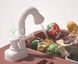 Дитяча ігрова кухня, звук, вода, світло, пара, 87 предметів (посуд, продукти), 92см, сіра, WD-P46-R46