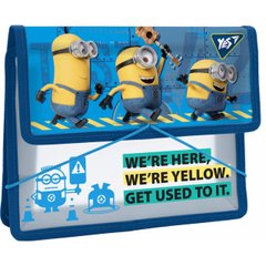 Папка для тетрадей YES пласт. на резинке В5 "Minions", 491565