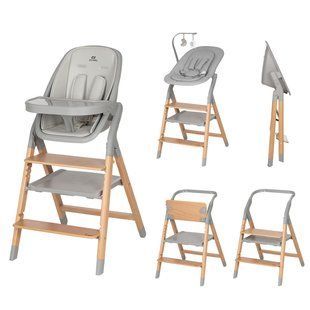Стульчик для кормления деревянный CARRELLO Ergo CRL-16701 Nordic Grey