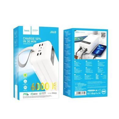 Повербанк Power Bank HOCO J86B 60000 mAh Швидка зарядка!