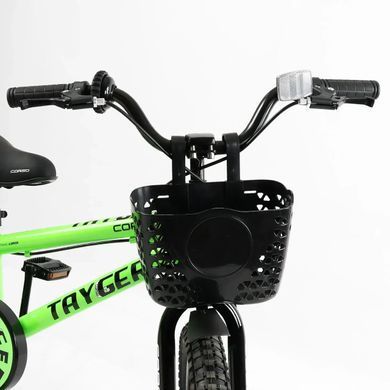 Велосипед детский двухколесный алюминиевый CORSO "TAYGER" 18 дюймов, дисковый тормоз,TG-94300