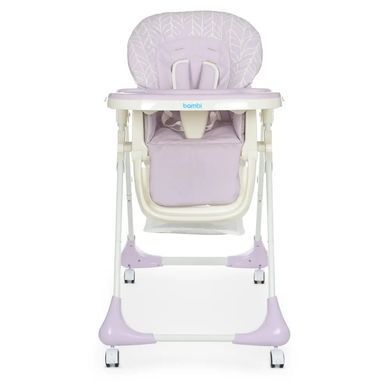 Стульчик для кормления Bambi, ремни безопасности, M 3233L Lilac