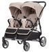 Коляска універсальна 2 в 1 для двійні, CARRELLO Connect CRL-5502/1 Cotton Beige, бежева, Карелло Коннект