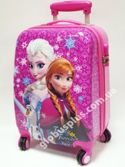Детский чемодан дорожный на колесах 18" «Анна и Эльза» Frozen-15, кодовый замок, 520436