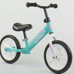 Велобег детский "CORSO",колеса EVA 12 дюймов, 17008, голубой
