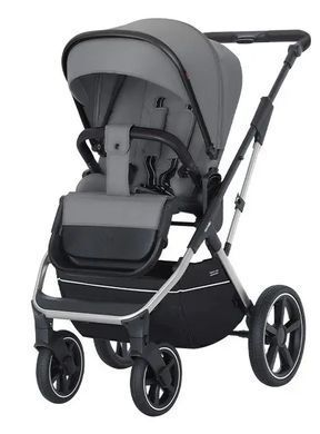 Коляска універсальна 2 в 1, CARRELLO Aurora CRL-6505 2in1 Carbon Grey, сіра, Карелло Аврора