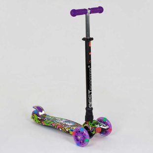 Самокат 3-колісний Best Scooter, А 24646 / 779-1390 MAXI, d = 12см колеса, що світяться