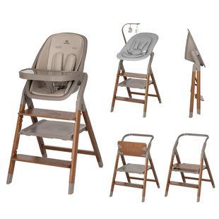 Стульчик для кормления деревянный CARRELLO Ergo CRL-16701 Shadow Beige