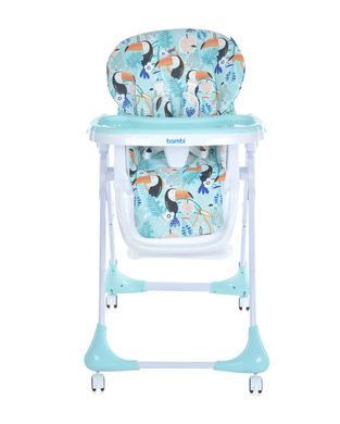 Стульчик для кормления Bambi, ремни безопасности, M 3233 Toucan Mint