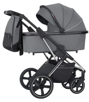 Коляска універсальна 2 в 1, CARRELLO Aurora CRL-6505 2in1 Carbon Grey, сіра, Карелло Аврора