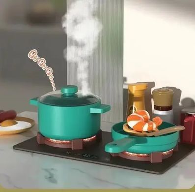 Детская игровая кухня "Spray Kitchen", звук, вода, свет, пар, яйцеварка, 63 предмета, 83см, 889-235
