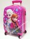 Детский чемодан дорожный на колесах 18" «Анна и Эльза» Frozen-15, кодовый замок, 520436