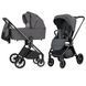 Коляска універсальна 2 в 1, CARRELLO Ultra CRL-6525 2 в1 Sonic Grey, сіра, візок Карелло Ультра 2024