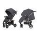 Коляска прогулочная Carrello Echo CRL-8508 Midnight Gray, серая, Карелло Эчо, до 22 кг, UPF 50+
