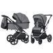 Коляска універсальна 2 в 1, CARRELLO Aurora CRL-6505 2in1 Carbon Grey, сіра, Карелло Аврора