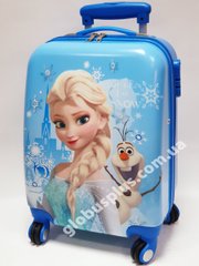 Дитяча валіза дорожній на колесах 18" «Ельза і сніговик Олаф» Frozen-16, кодовий замок, 520437