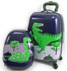 Набор чемодан детский на колесах + рюкзак "Josef Otten" Динозавр 520487